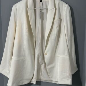 Brand new white Express blazer with tags
